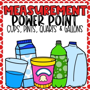 Preview of Capacity Measurement PowerPoint using Cups, Pints, Quarts and Gallons