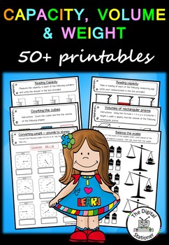 Preview of Capacity, Volume and Weight – 50+ worksheets