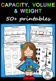 Capacity, Volume and Weight – 50+ worksheets
