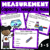 Capacity, Weight & Mass Task Cards - 3.MD.A.1 