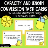 Capacity and Length U.S. Customary Conversion Task Cards 5.MD.1