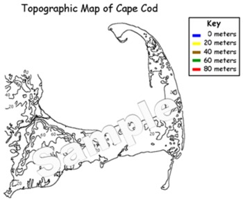 Preview of Cape Cod Topographic Map