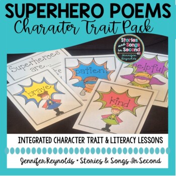 Caped Kids Literacy Pack--Character Trait Poems, Writing Prompts & Mini-Lessons