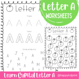 Capital Letter A | Preschool Worksheets | Letter A Worksheets