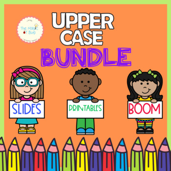 Preview of Upper Case Letter BUNDLE - Boom Deck - Printable - Slides - OT