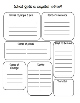 Preview of Capital Letter Graphic Organizer