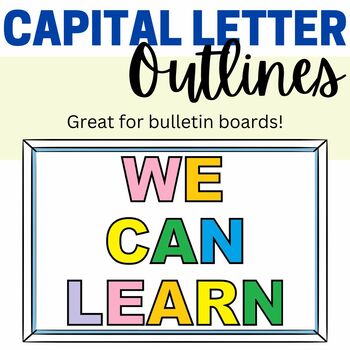 capital letter outlines for a z by the connett connection tpt