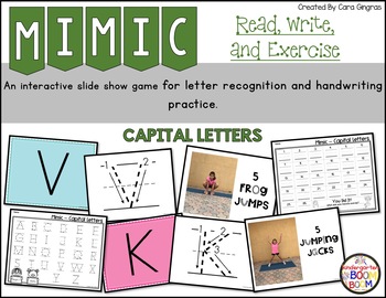 Preview of Capital Letter Recognition and Handwriting Game