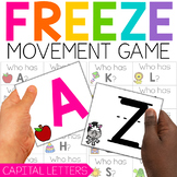 Letter Recognition FREEZE Game | Letter Sounds Worksheets 