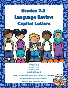 Preview of Capital Letters- Language Review Grades 2-3