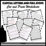 Capital Letters and Full Stops Cut and Paste Worksheets