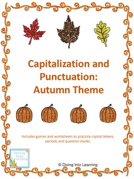 Preview of Capital Letters and Punctuation Packet: Fall Theme