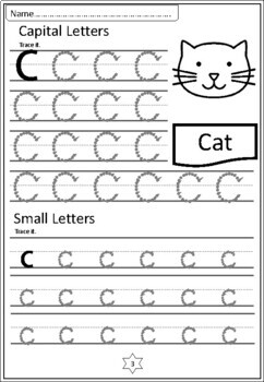 Alphabet Handwriting Practice for Capital and small Letters by ...