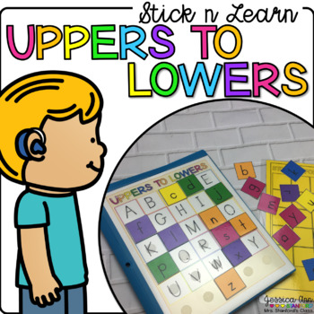 Preview of Capital Upper to Lower Case Alphabet Letter Matching - Self Correcting Activity