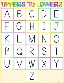 Capital Upper to Lower Case Alphabet Letter Matching - Self Correcting ...