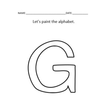 Capital Uppercase English Alphabet Letter Tracing and Coloring sheet