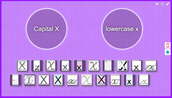 Preview of Capital X vs. Lowercase x sort