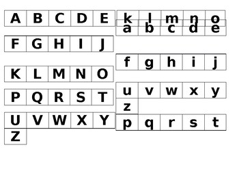 Preview of Capital and Lower Case Letters