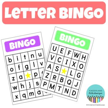 Capital and Lowercase Letter BINGO by Kinderland Kaleidoscope | TPT