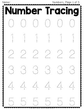 Alphabet Tracing (Capital & Lowercase) & Number Tracing: 15 Worksheets ...