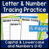 Letter Tracing & Number Tracing | 15 Pages | Alphabet Trac