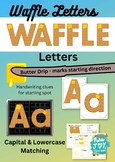 Capital and Lowercase Waffle Letters with Starting Spot fo
