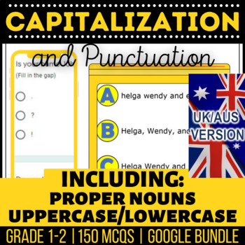 Preview of Capitalisation and Punctuation: Fillables, Presentations, Forms UK/AUS Spelling
