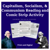 Capitalism, Socialism, Communism Economic Reading & Activi