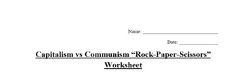 Preview of Capitalism vs Communism Rock-Paper-Scissors Handout