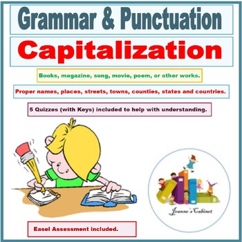 Preview of Capitalization, Instruction of Proper Use of Capitalization and Review.