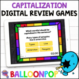 Capitalization Digital Grammar Review Games BalloonPop™ 2nd Grade