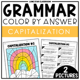 Capitalization Color By Answer - Grammar Worksheet