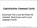 Capitalization Command Cards