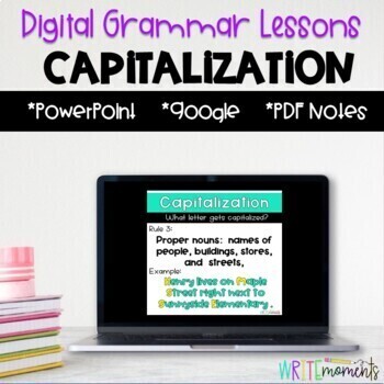 Preview of Capitalization Digital Grammar Lesson