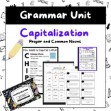 Capitalization Grammar unit and Mini lesson