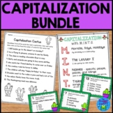 Capitalization Practice Bundle - Worksheets and Task Cards