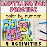 Capitalization Practice Color by Number Worksheets Colorin
