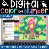 Capitalization Practice Digital Color by Number on Google 
