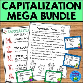 Preview of Capitalization Practice Mega Bundle | Capitalization Review Activities