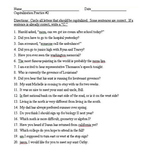 Capitalization Practice Worksheets 1-3 (60 total sentences to correct)