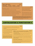 Capitalization & Punctuation A Task Cards with Wall Charts