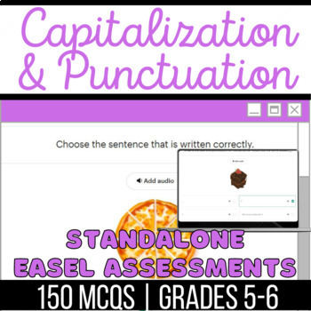 Preview of Capitalization & Punctuation Easel Assessments: Commas, Quotes, Possessive Nouns