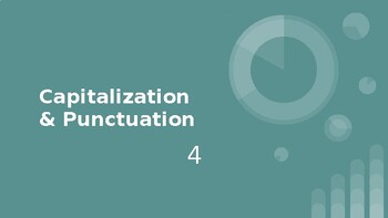 Preview of Capitalization & Punctuation Powerpoints Multiple Choice Powerpoint 4 Grade 1-2