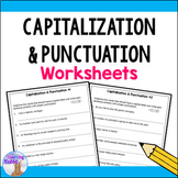 FREE Capitalization & Punctuation Worksheets