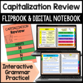 Capitalization Review Digital Notebook & Grammar Flipbook