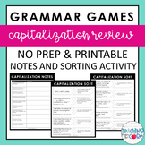 Capitalization Rules Notes and Review Activity- EDITABLE