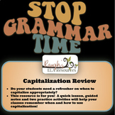 Capitalization Review and Practice Activities