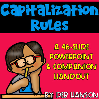 Preview of Capitalization Rules PowerPoint with Editing and Proofreading Practice