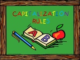 Capitalization Rules with Matching Worksheet