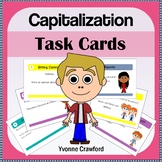 Capitalization Task Cards - 60 Task Cards Reading Comprehe